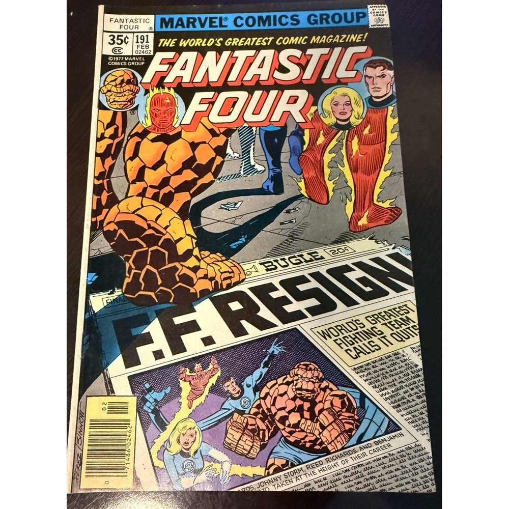 Marvel Comics Fantastic Four February 1978 VOL#1 NO#191 Comic Book Comicbook